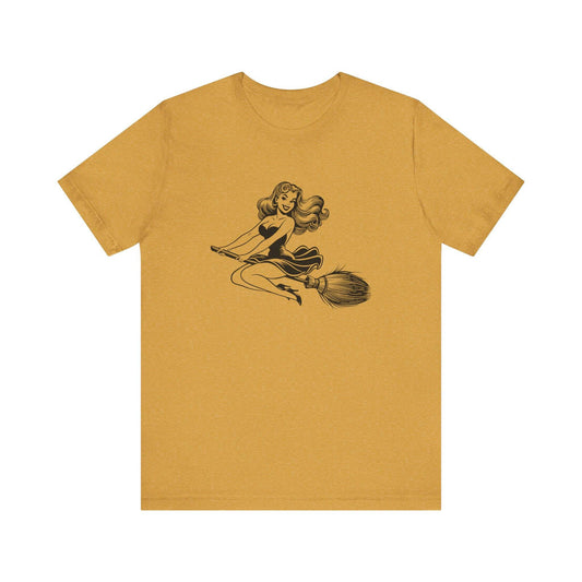 Witch Silhouette Halloween T-Shirt - Goateez Style