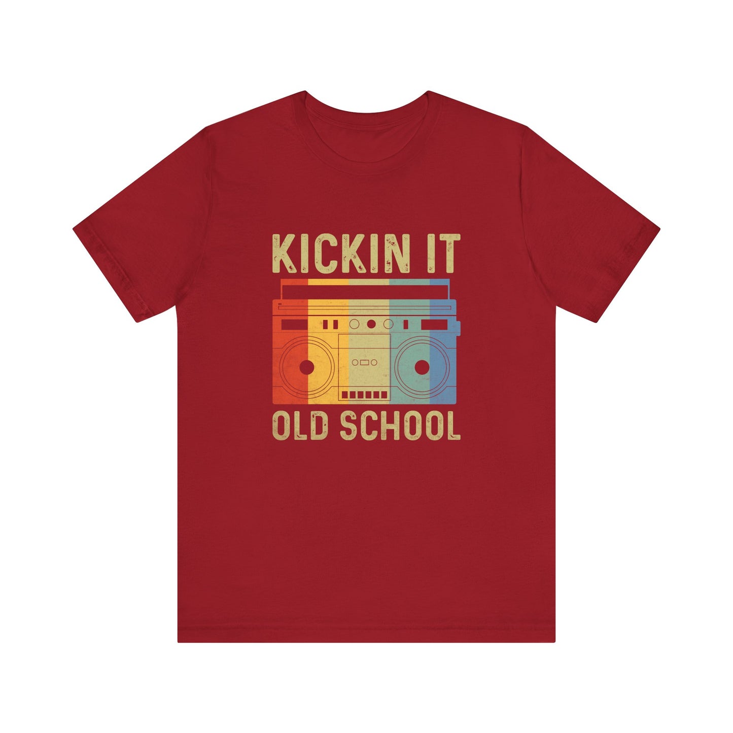 Kickin' It Old School T-Shirt - Retro Boombox Vintage Design