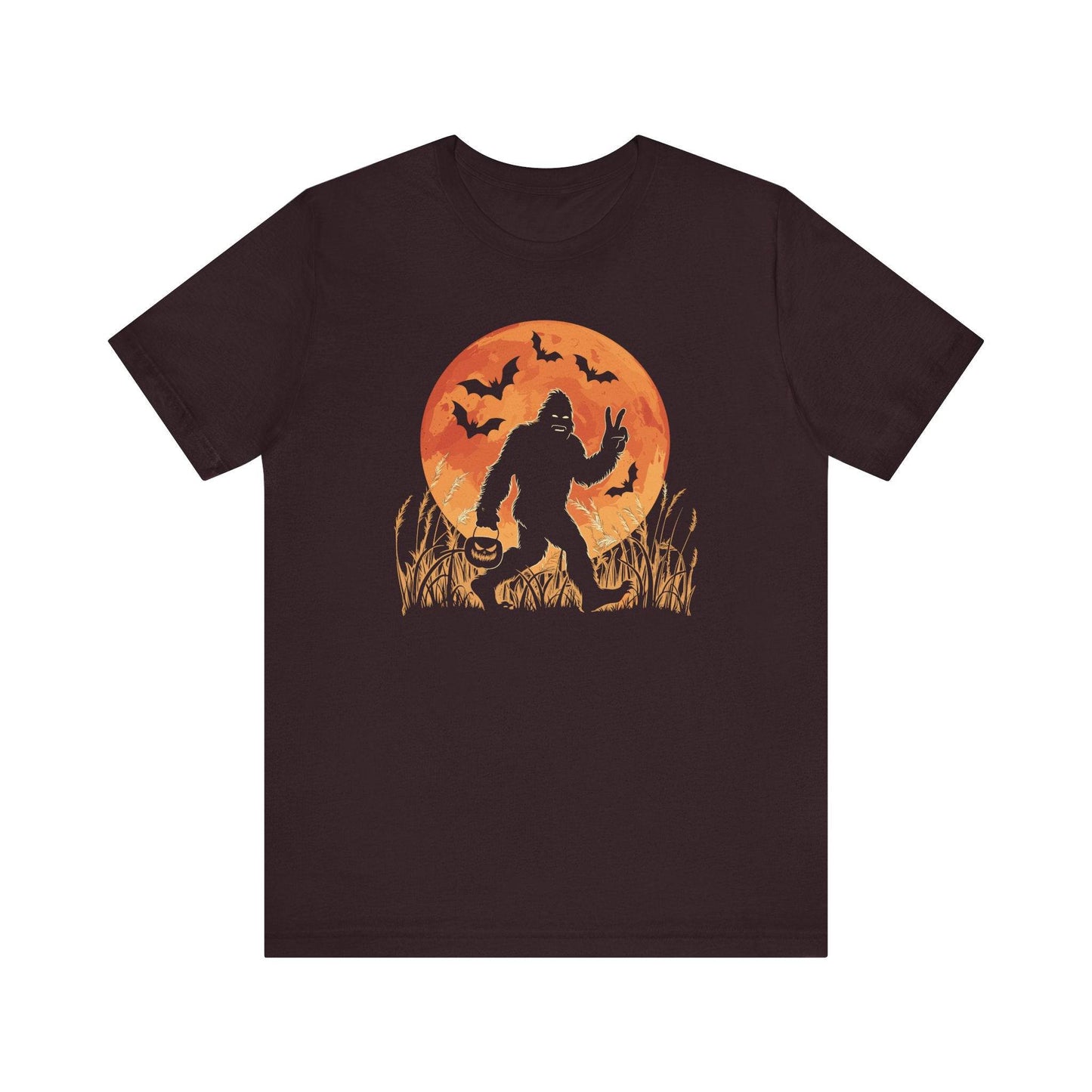 Bigfoot Halloween T-Shirt - Sasquatch Trick or Treat Design Tee - Goateez Style