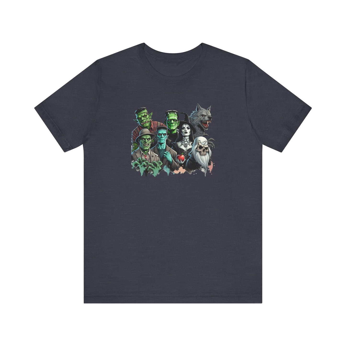 Halloween Monster Mash T-Shirt - Spooky Classic Monsters Design - Goateez Style