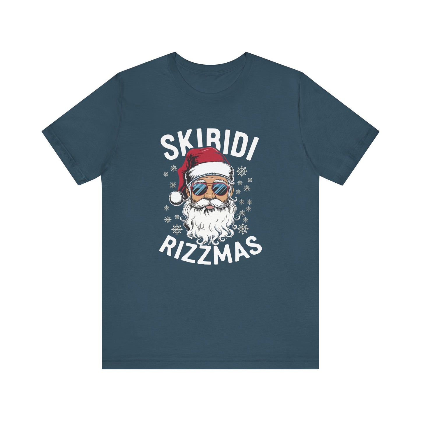 Skibidi Rizzmas T-Shirt - Funny Cool Santa Christmas Design - Goateez Style