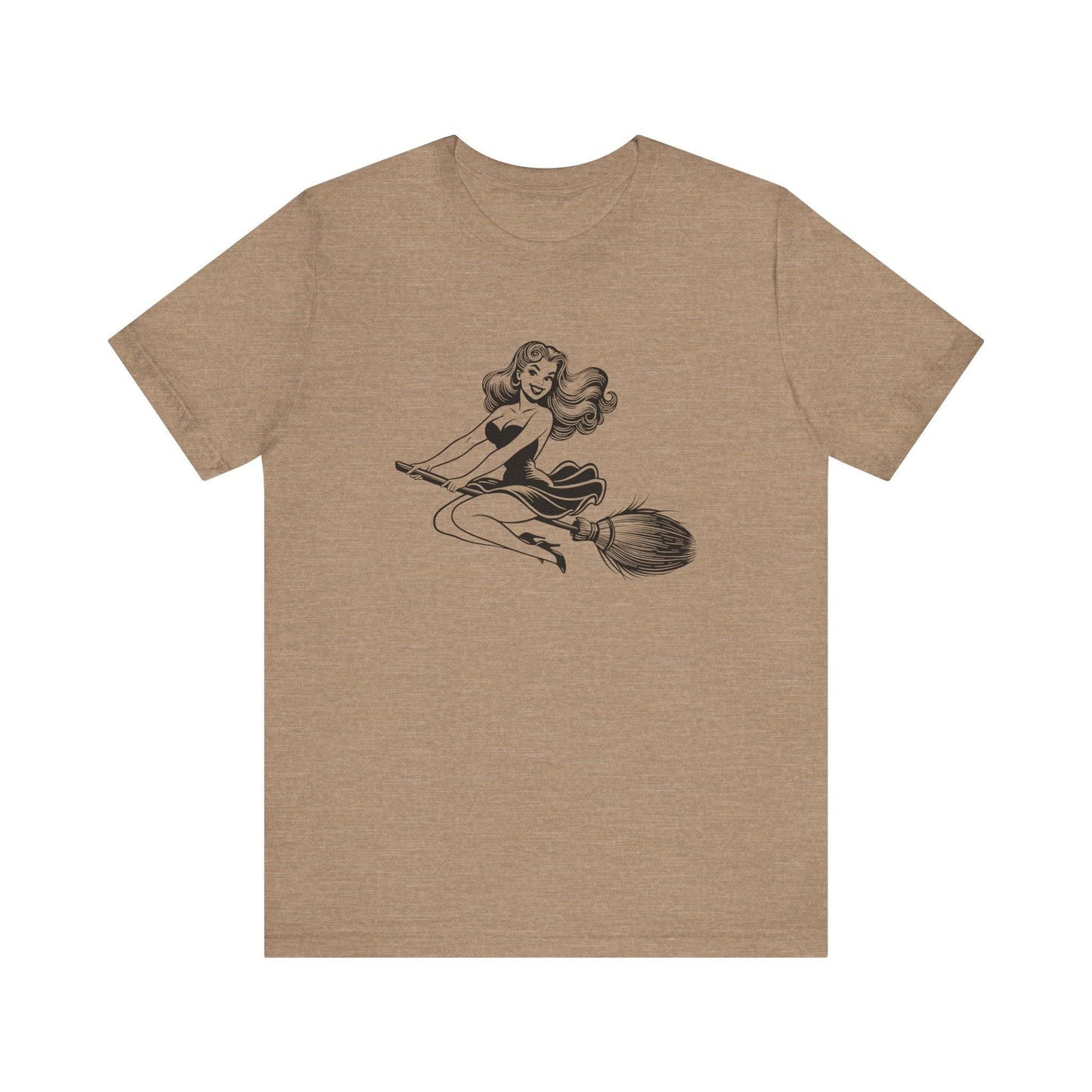 Witch Silhouette Halloween T-Shirt - Goateez Style
