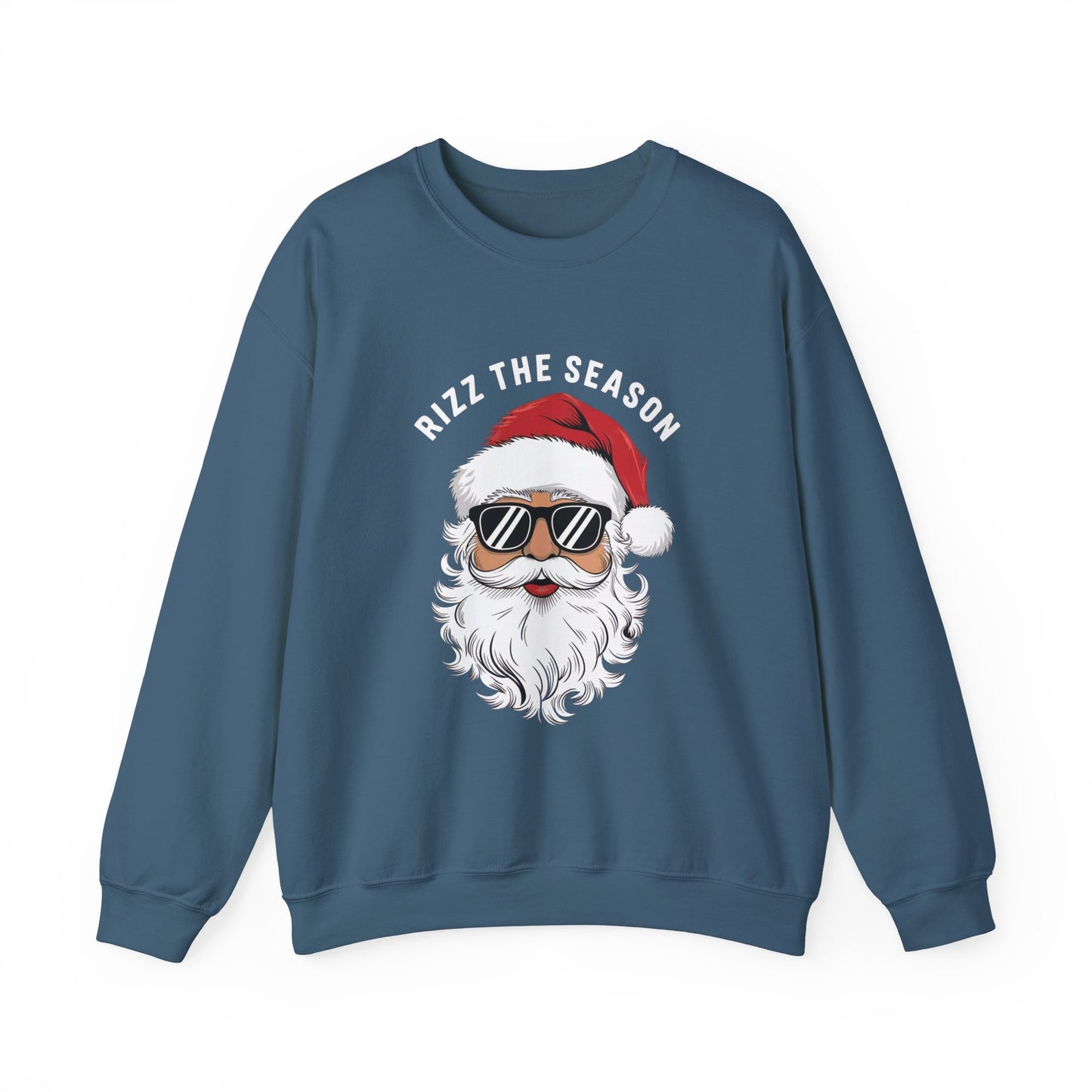Rizz the Season Sweatshirt - Funny Cool Santa Christmas Design - Goateez Style