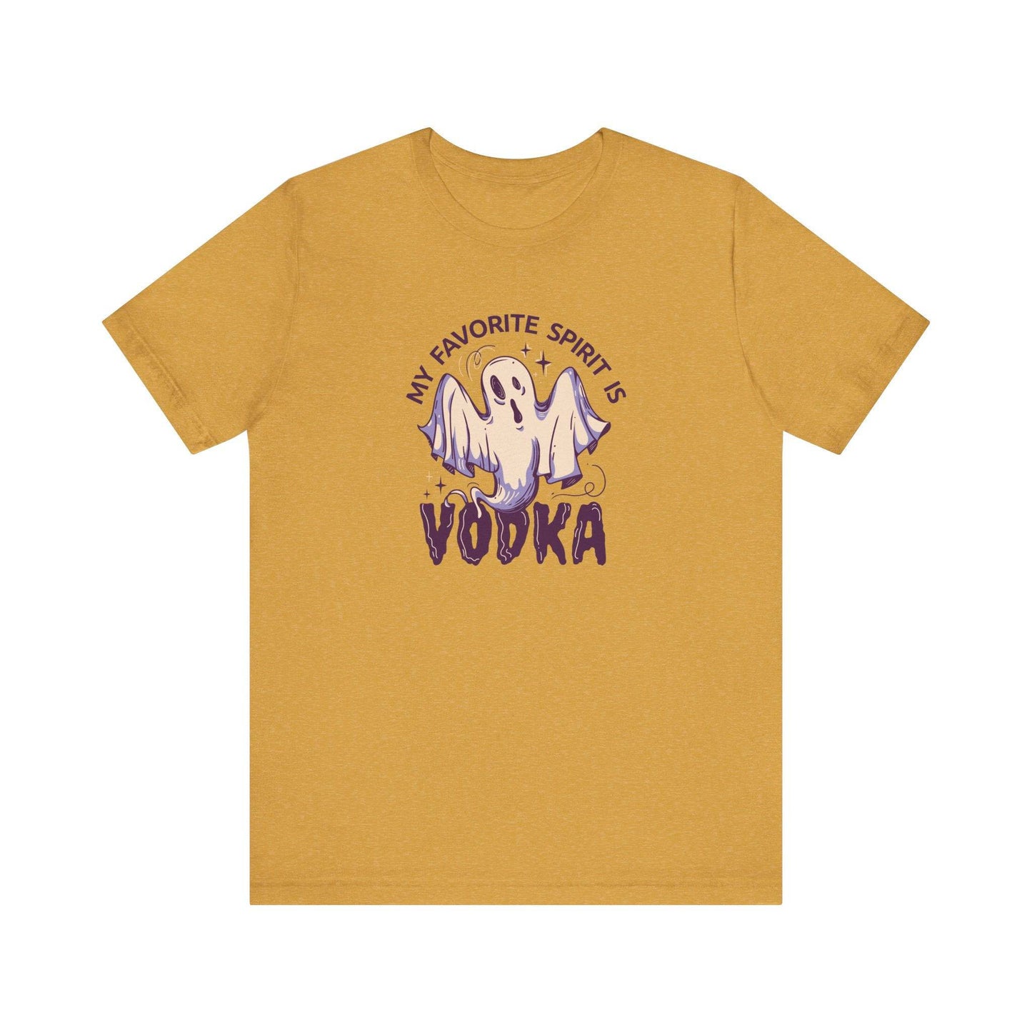 My Favorite Spirit is Vodka Ghost T-Shirt - Funny Halloween Party Tee - Goateez Style
