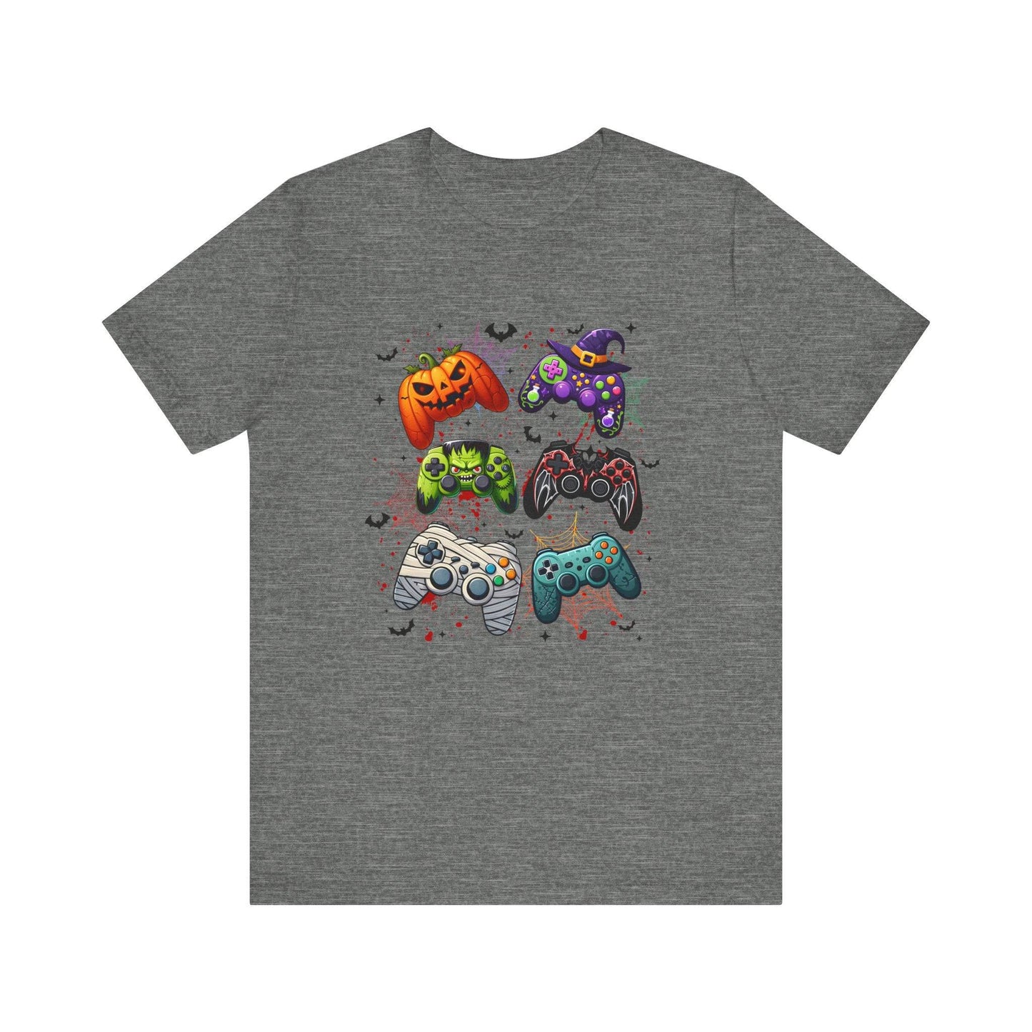 Halloween Gamer T-Shirt - Spooky Gaming Controller Design Tee - Goateez Style