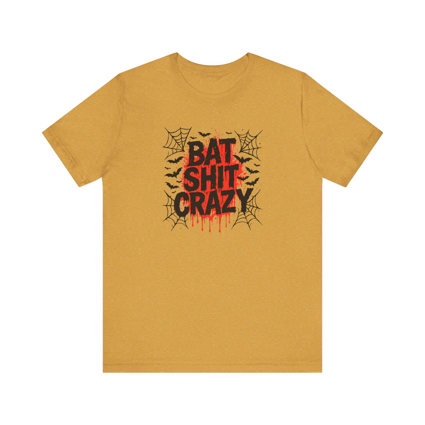 Bat Shit Crazy Shirt - Funny Halloween Graphic Tee, Spooky Humor T-Shirt