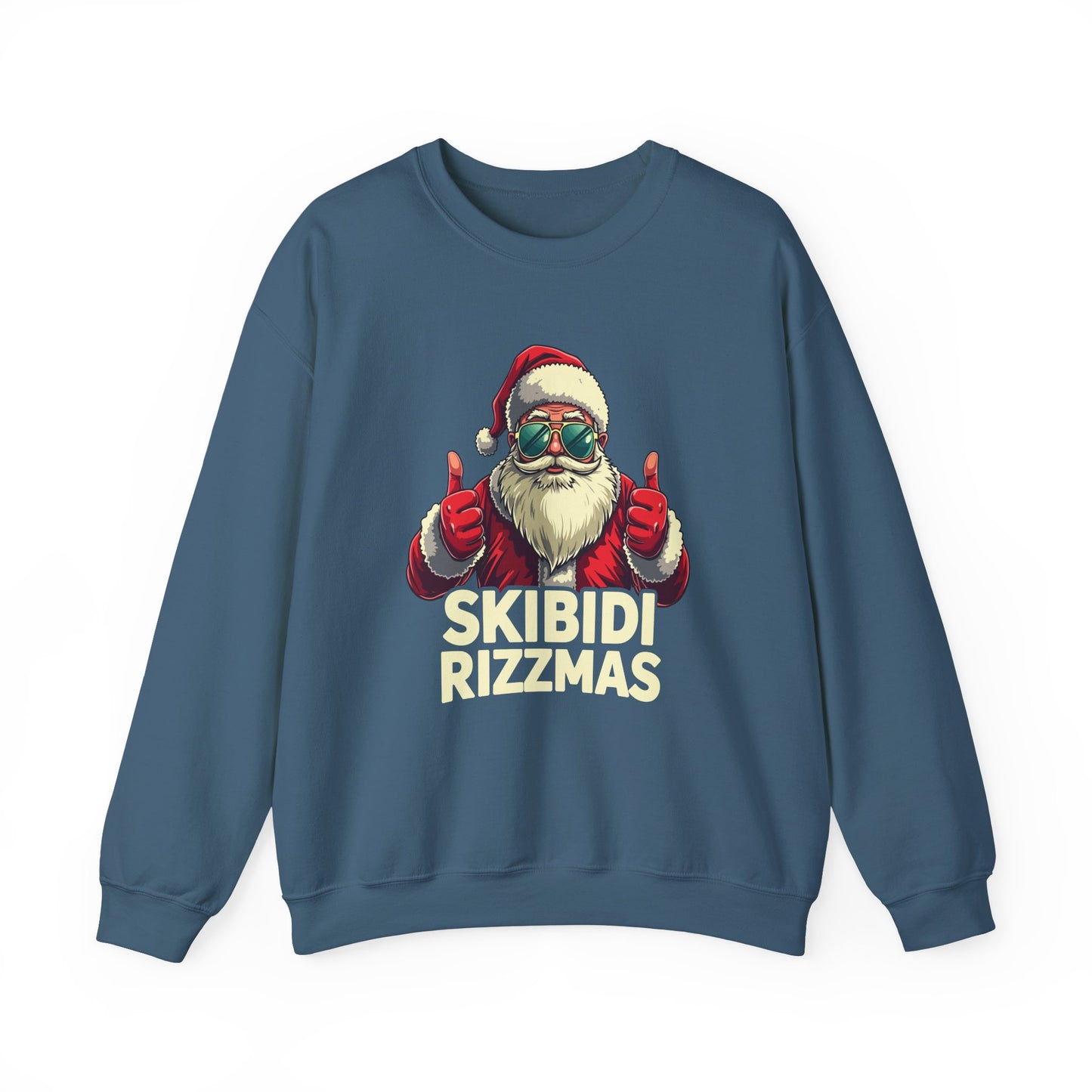 Skibidi Rizzmas Sweatshirt - Funny Santa Meme Christmas Sweater - Goateez Style
