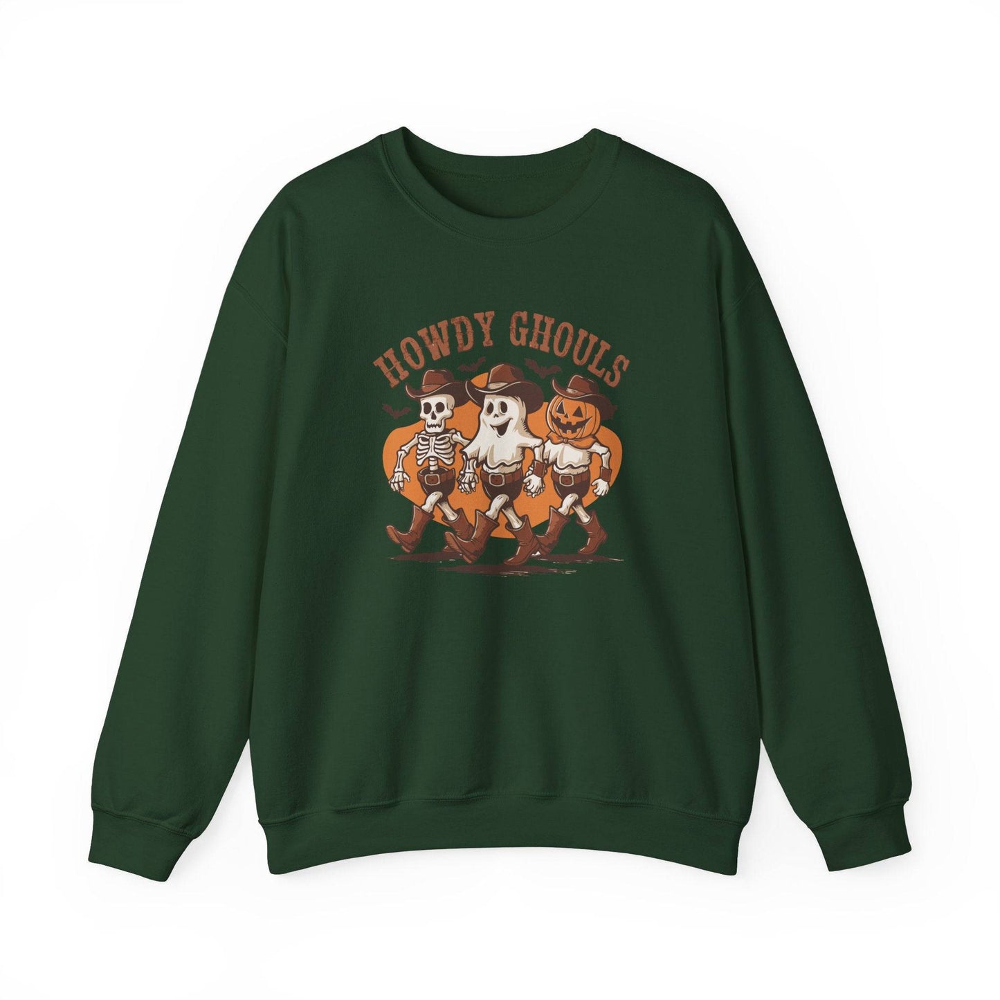 Howdy Ghouls Sweatshirt - Fun Halloween Western Design - Goateez Style