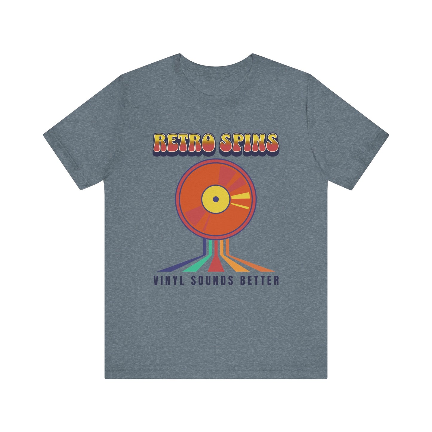 Retro Spins Vinyl T-Shirt - Vintage Music Lover Graphic Tee