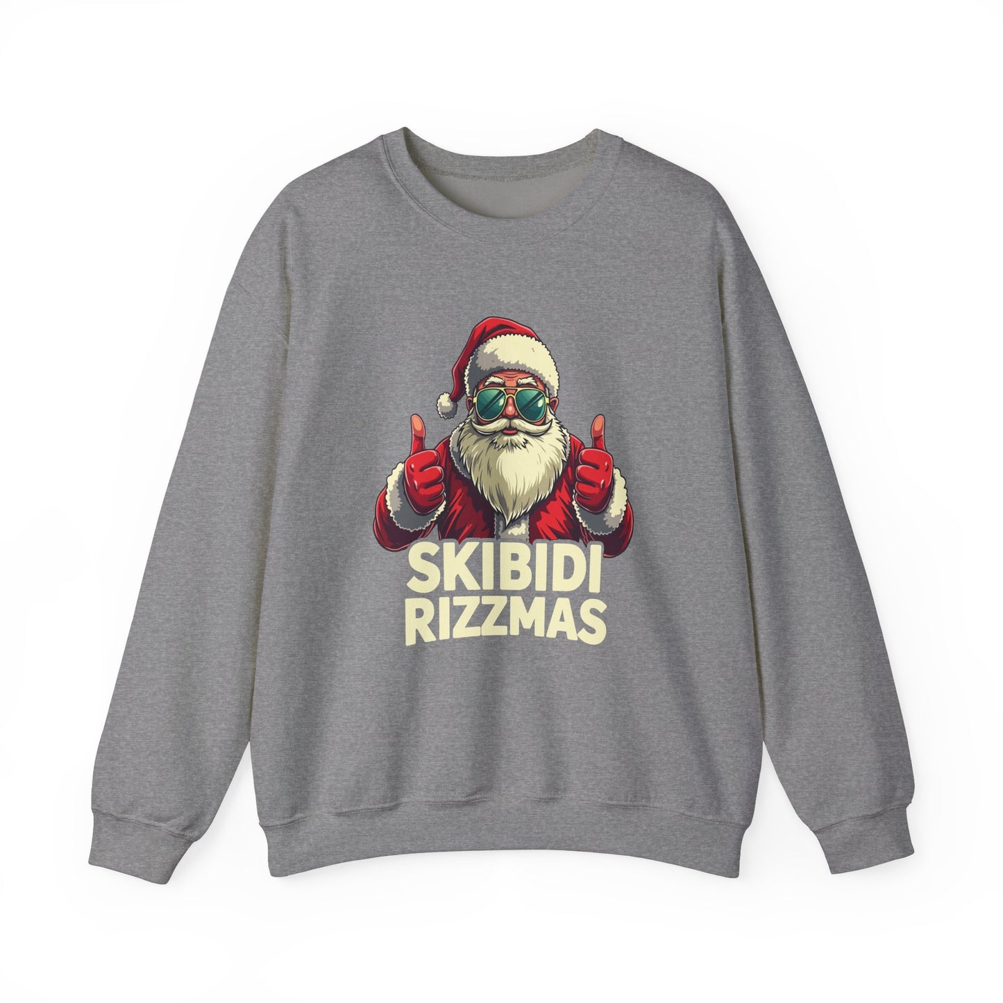 Skibidi Rizzmas Sweatshirt - Funny Santa Meme Christmas Sweater - Goateez Style