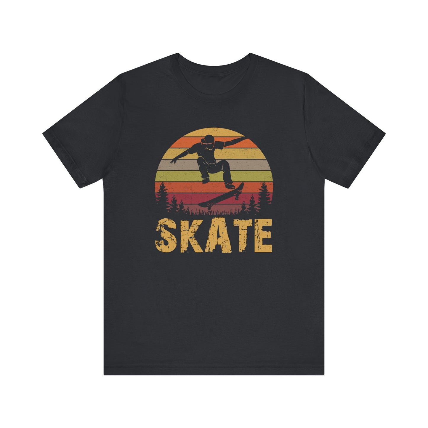 Retro Skateboarder T-Shirt - Vintage Sunset Skateboarding Tee