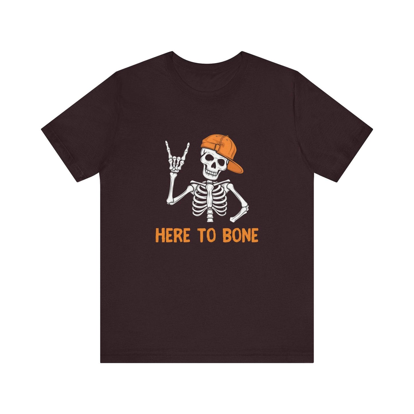Here to Bone Funny Skeleton Adult Humor T-Shirt - Sexual Innuendo Halloween Tee V2 - Goateez Style