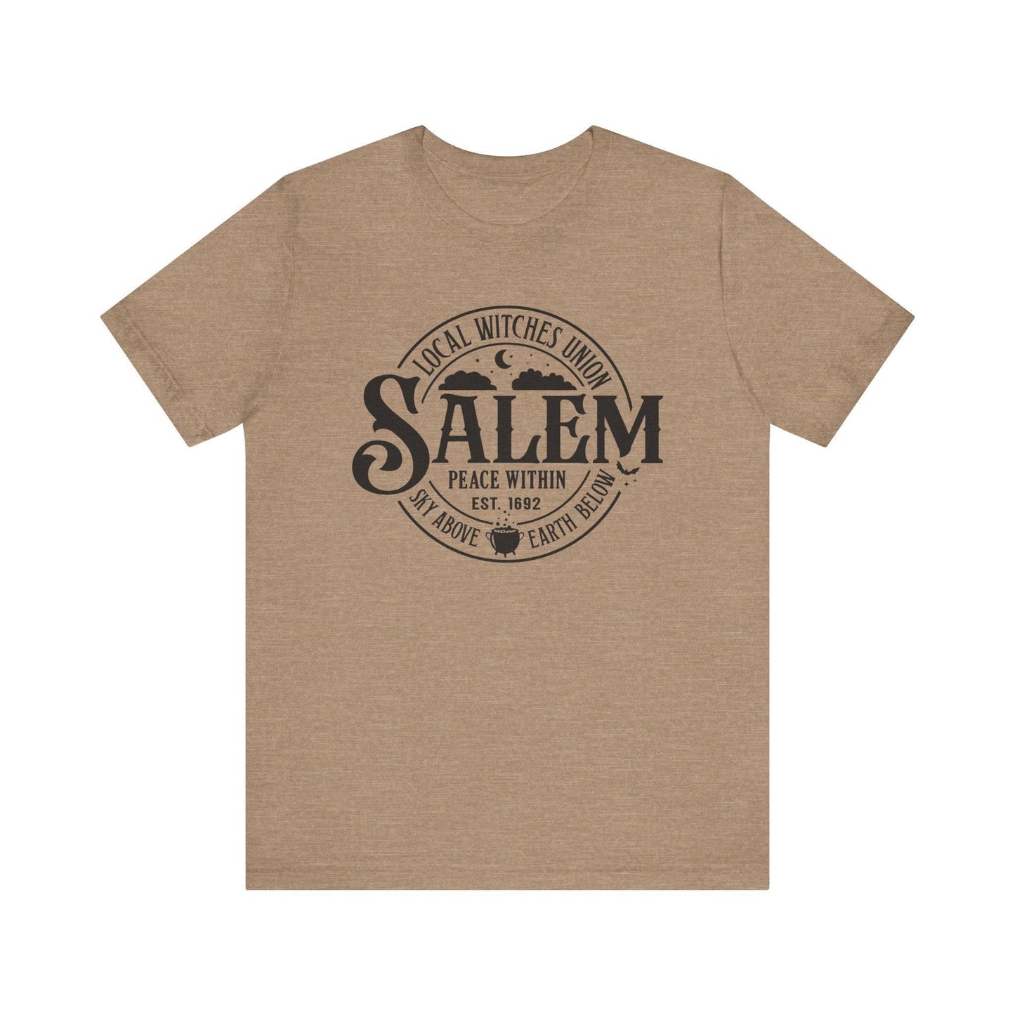 Salem Local Witches Union Humorous Halloween Graphic T-Shirt - Goateez Style