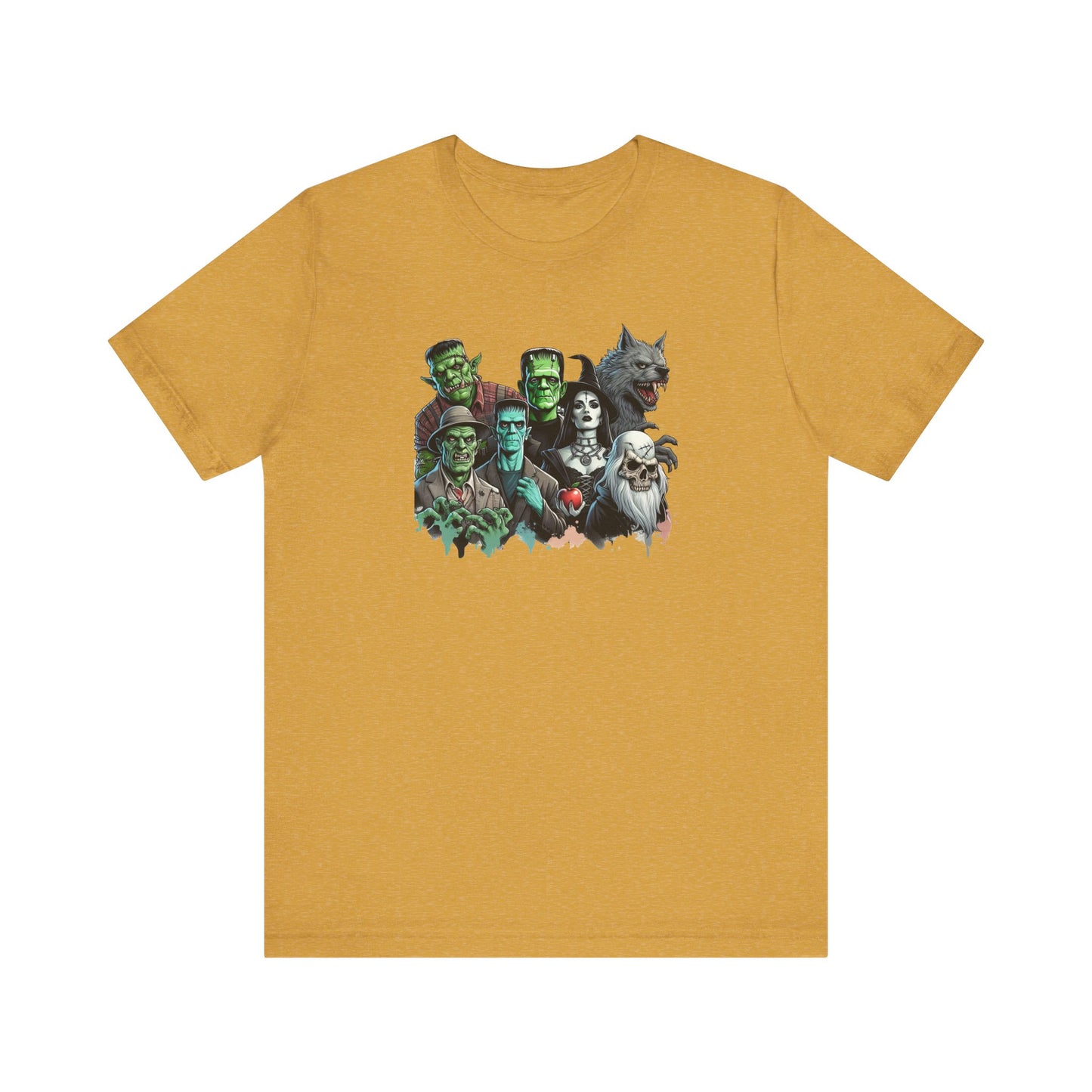 Halloween Monster Mash T-Shirt - Spooky Classic Monsters Design - Goateez Style