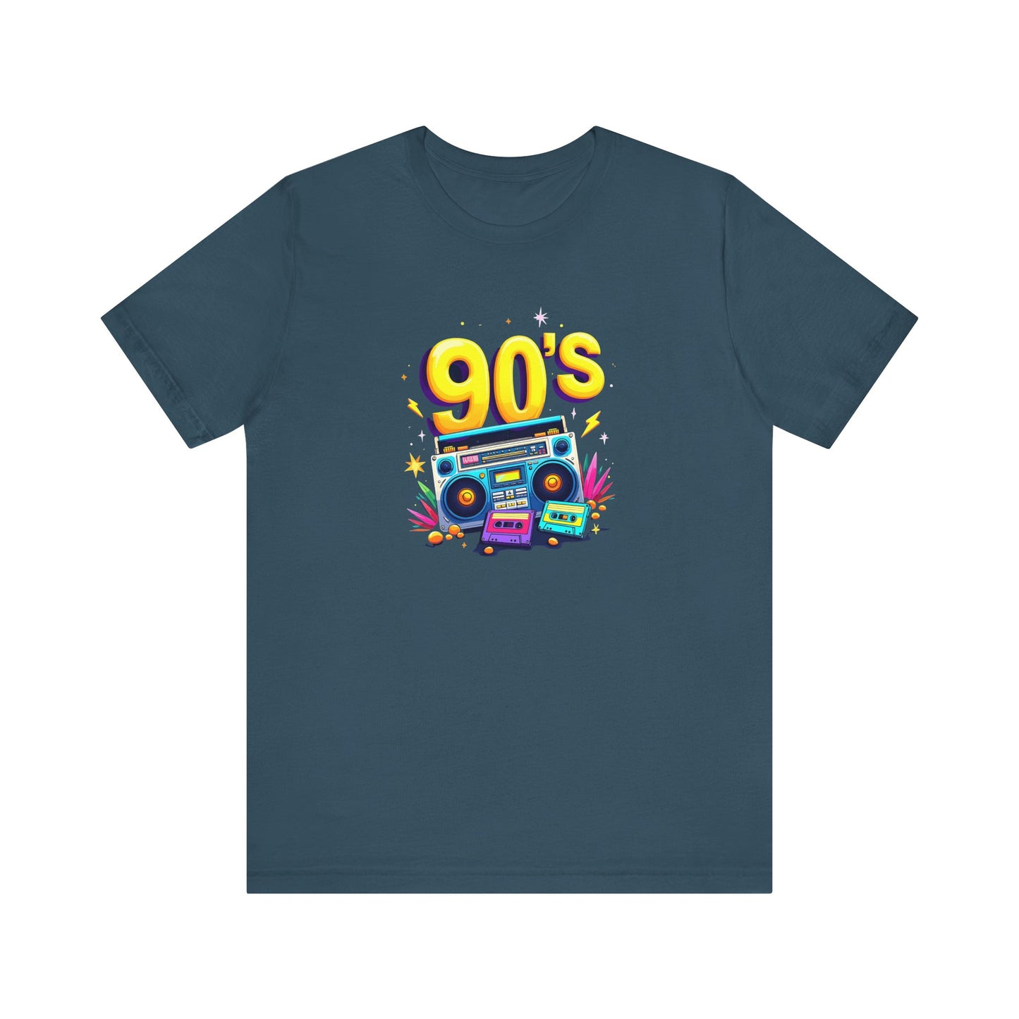 90s Boombox & Cassette Tapes T-Shirt - Retro Vintage 90s Style Tee