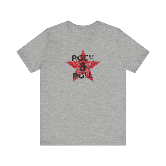 Rock & Roll Skull Star - Vintage Music T-Shirt