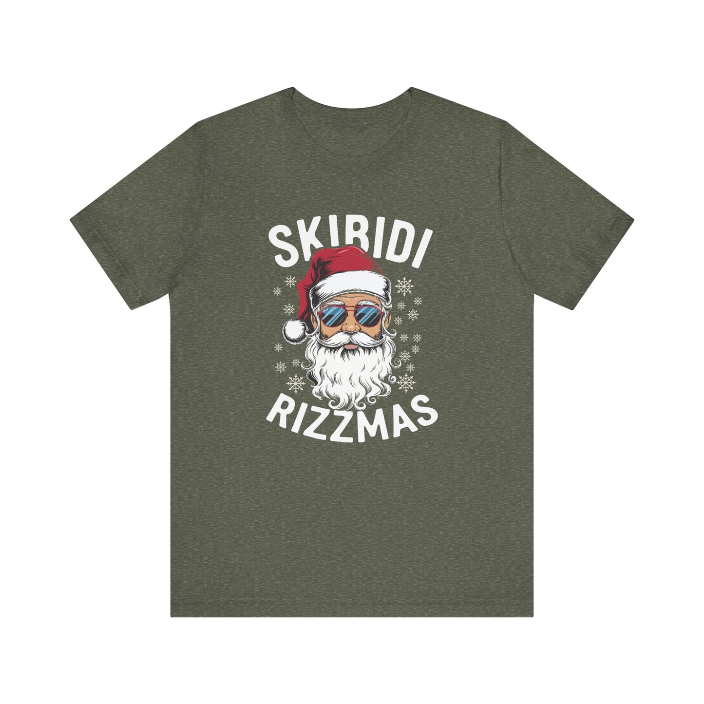 Skibidi Rizzmas T-Shirt - Funny Cool Santa Christmas Design - Goateez Style