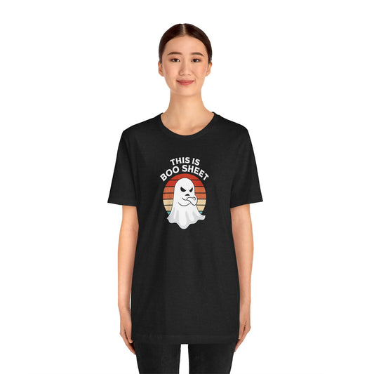 This Is Boo Sheet Shirt, Funny Retro Halloween Ghost Tee