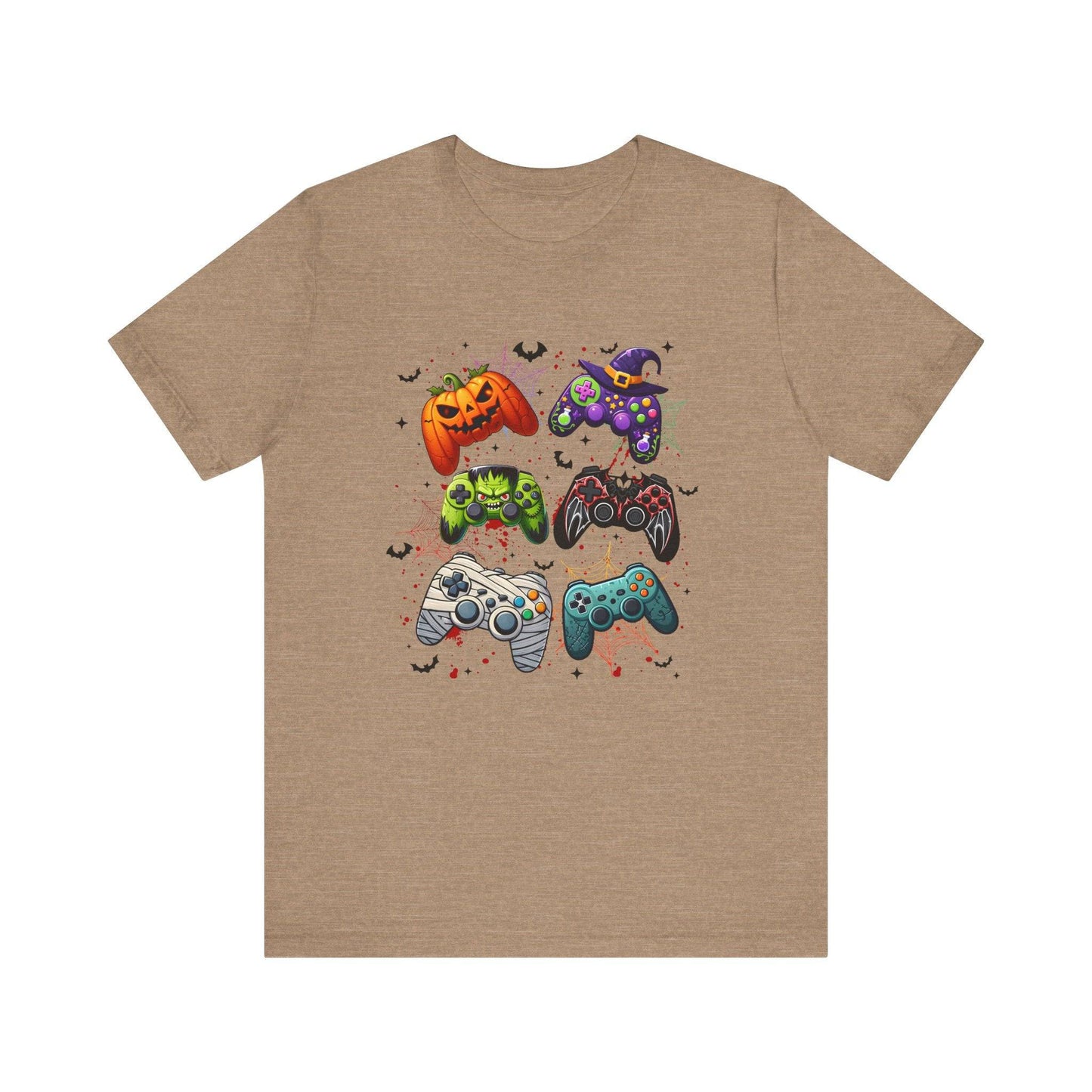 Halloween Gamer T-Shirt - Spooky Gaming Controller Design Tee - Goateez Style