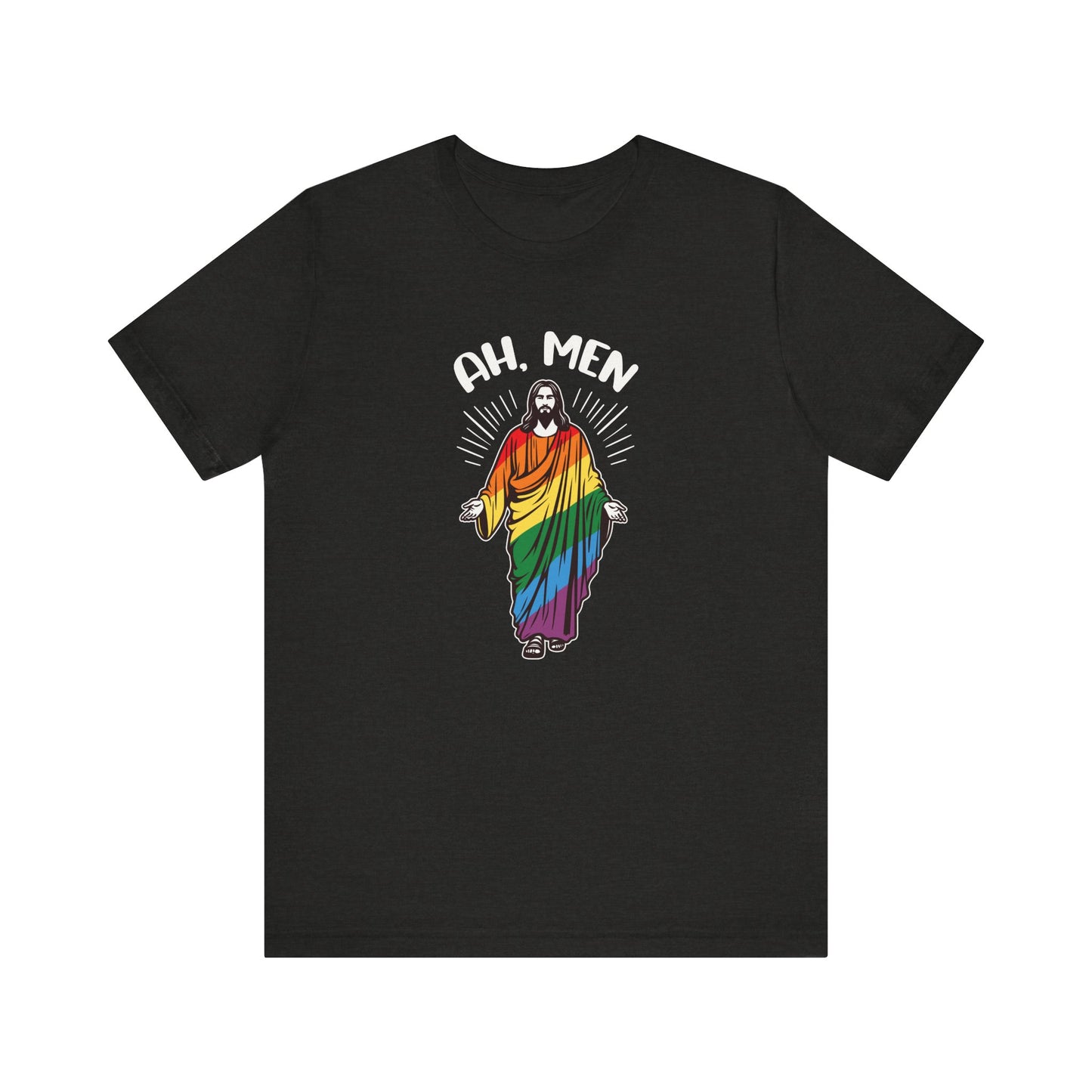 Ah Men Shirt - Funny LGBTQ Jesus Pride T-Shirt