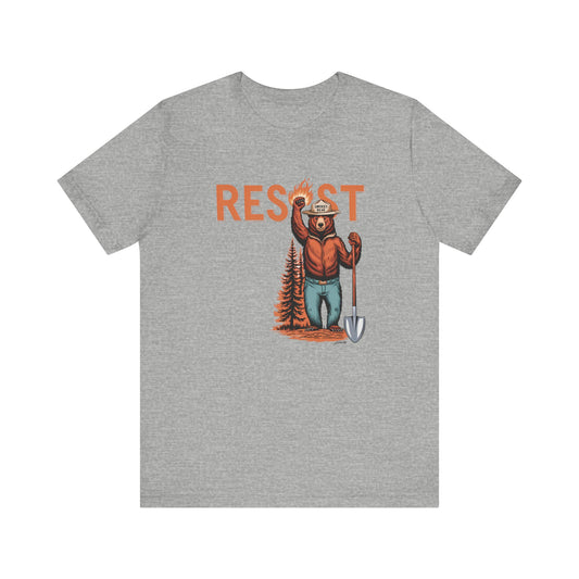 Resist Smokey Bear Shirt - Protect National Parks Tee - Goateez Style