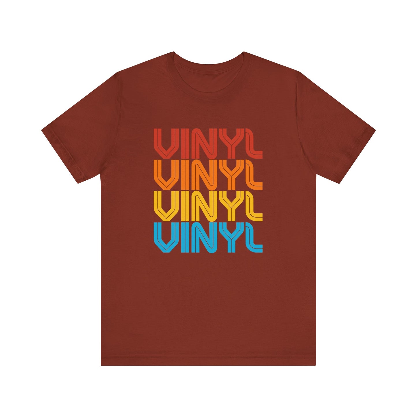 Retro Vinyl T-Shirt - Bold and Colorful Music Lover Design