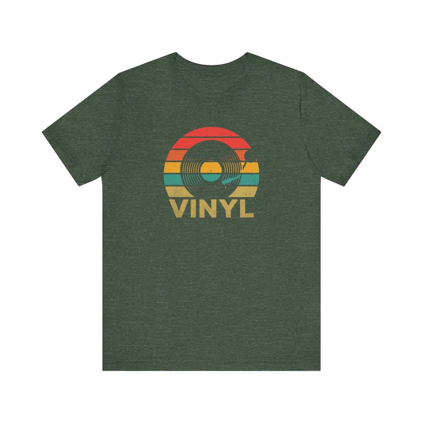 Retro Vinyl Record T-Shirt - Vintage Music Lover Tee