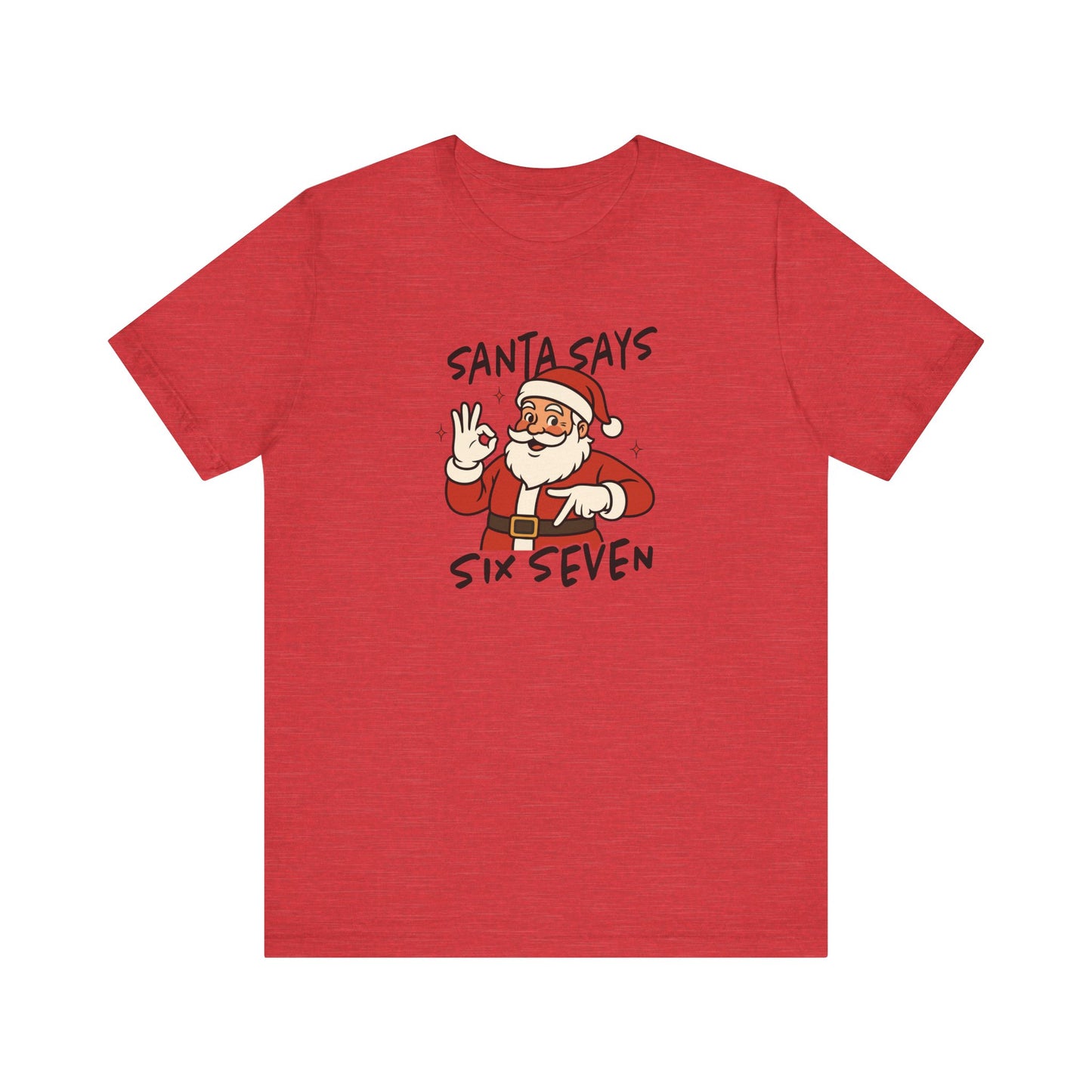 Santa Six Seven Shirt - Funny Meme Christmas Tee