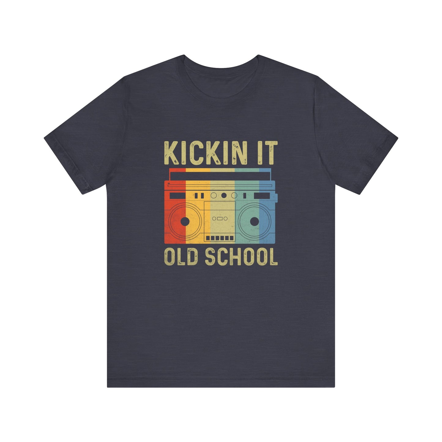 Kickin' It Old School T-Shirt - Retro Boombox Vintage Design