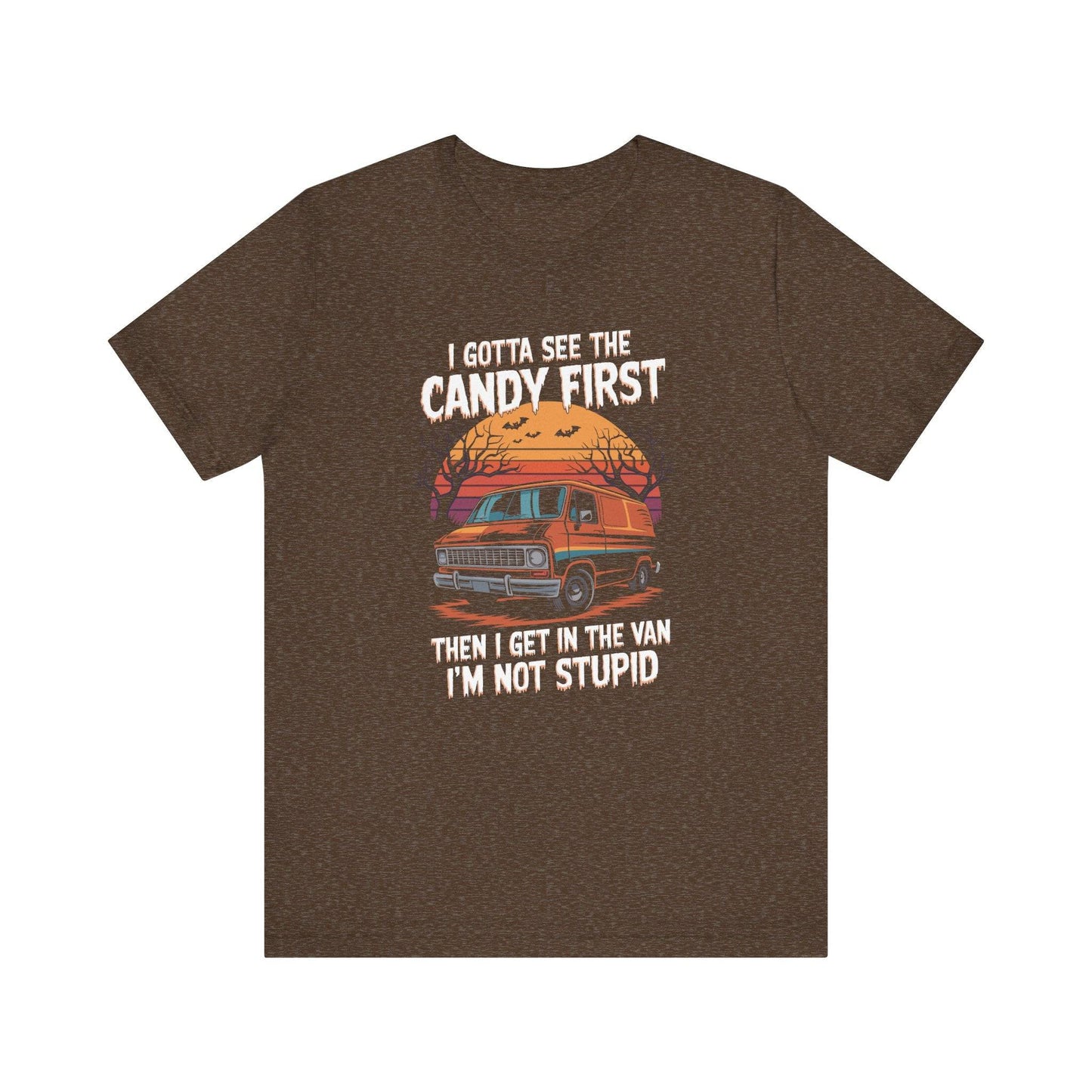 Funny Halloween Candy Van T-Shirt - Humorous Trick-or-Treat Design - Goateez Style