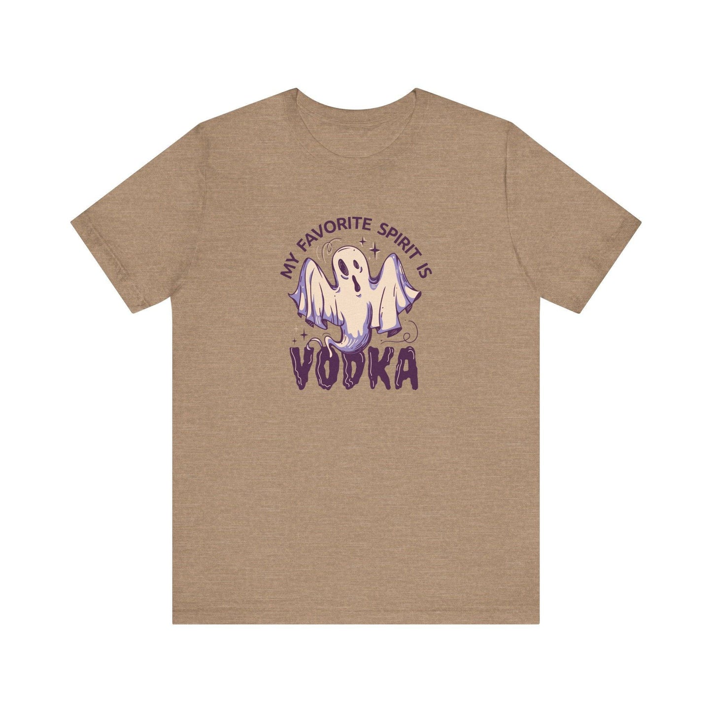 My Favorite Spirit is Vodka Ghost T-Shirt - Funny Halloween Party Tee - Goateez Style