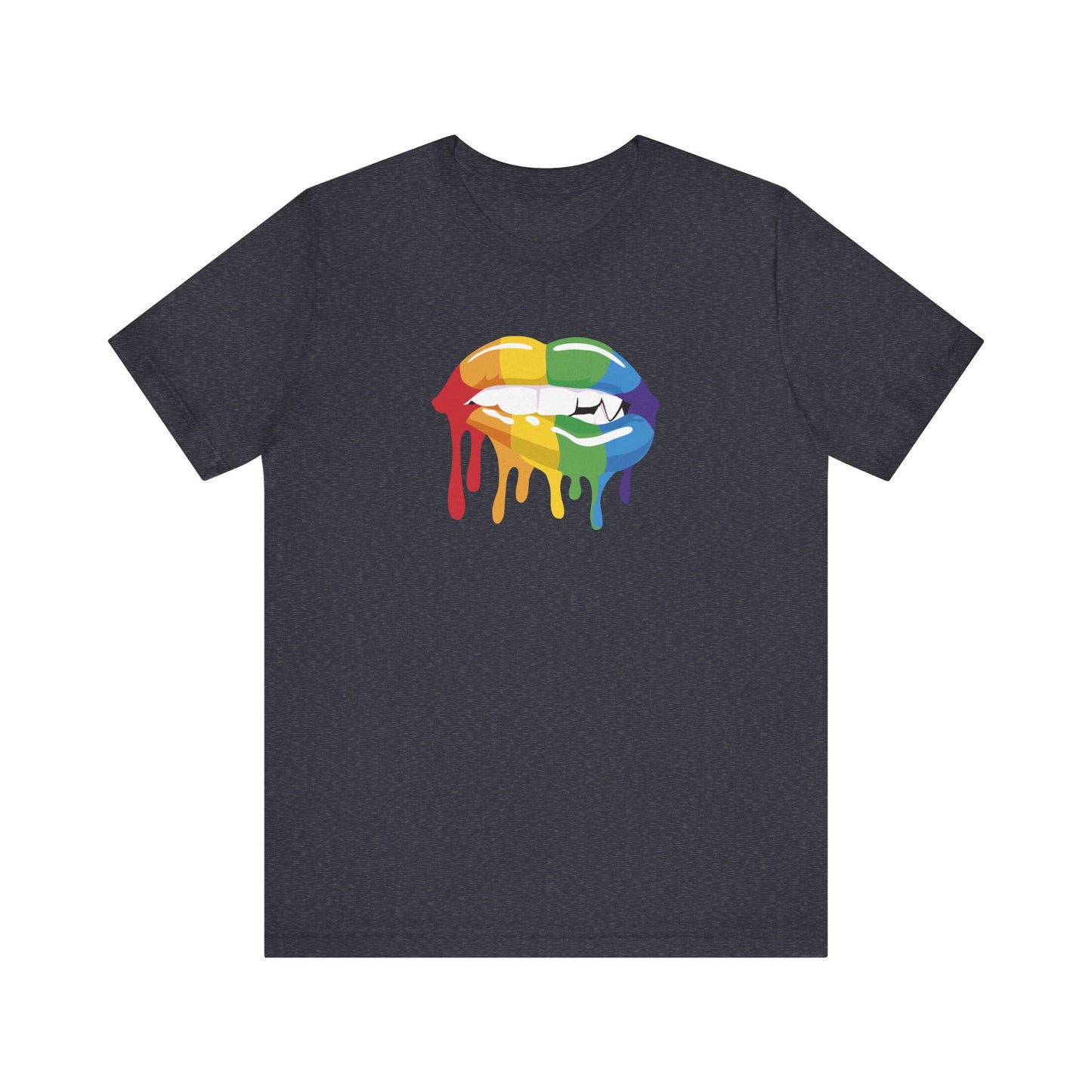 Rainbow Dripping Lips Pride Tee – Sassy LGBTQ Shirt