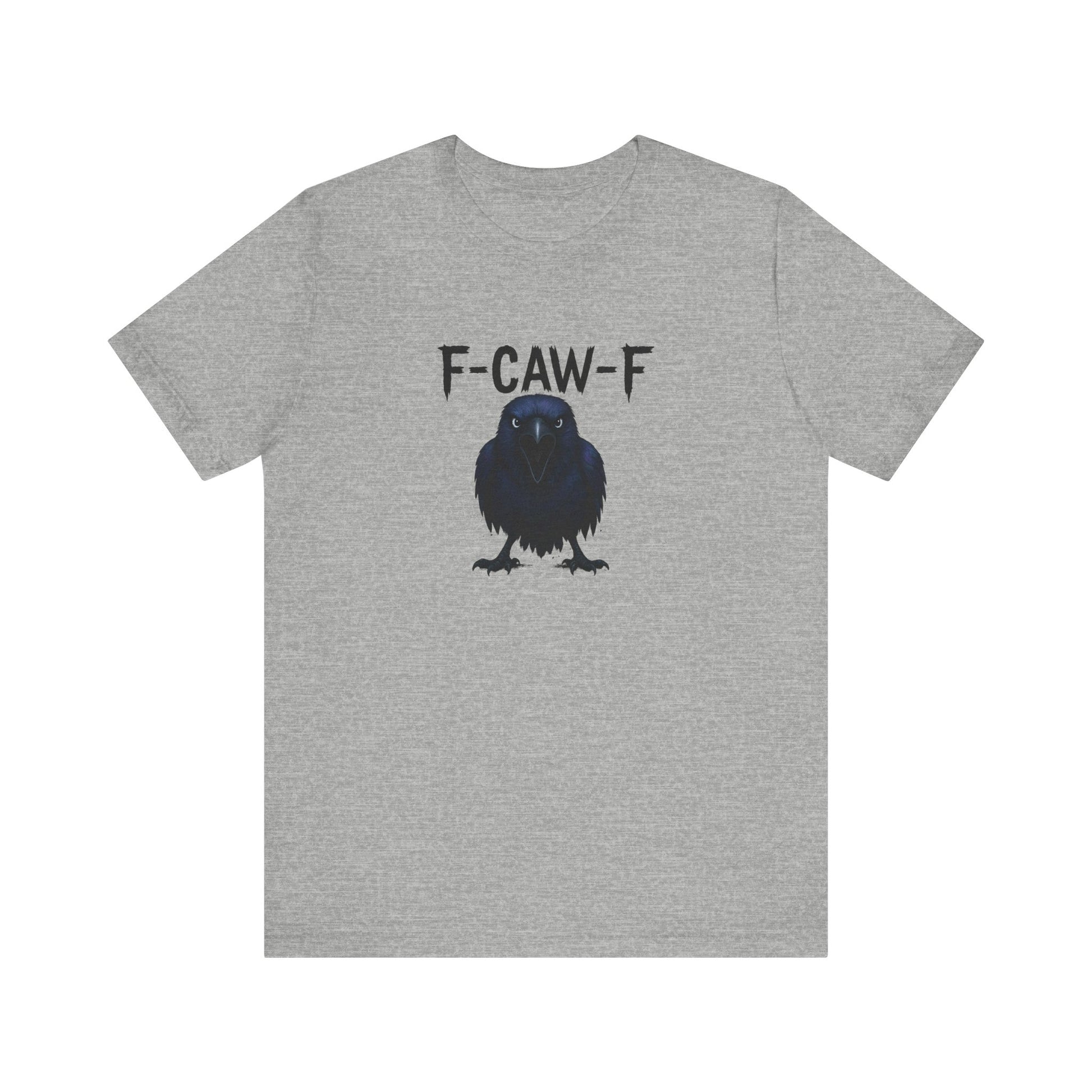 F-CAW-F Crow Shirt - Funny Raven Gothic Humor T-Shirt - Goateez Style