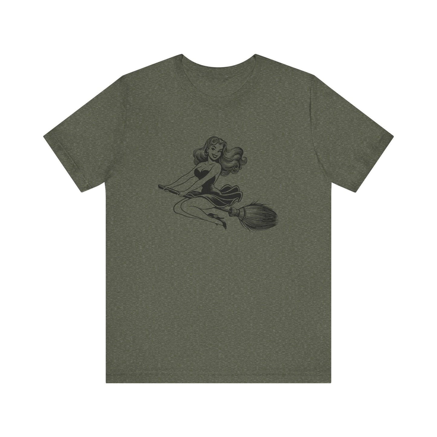 Witch Silhouette Halloween T-Shirt - Goateez Style