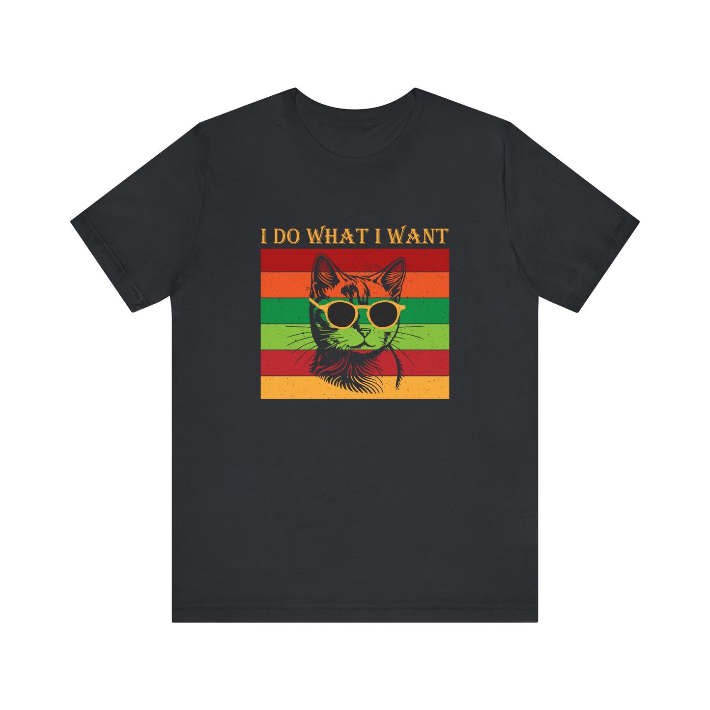 I Do What I Want Cat T-Shirt - Retro Sunglasses Cat Design