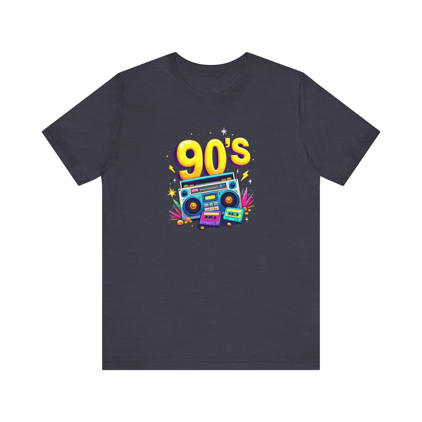 90s Boombox & Cassette Tapes T-Shirt - Retro Vintage 90s Style Tee