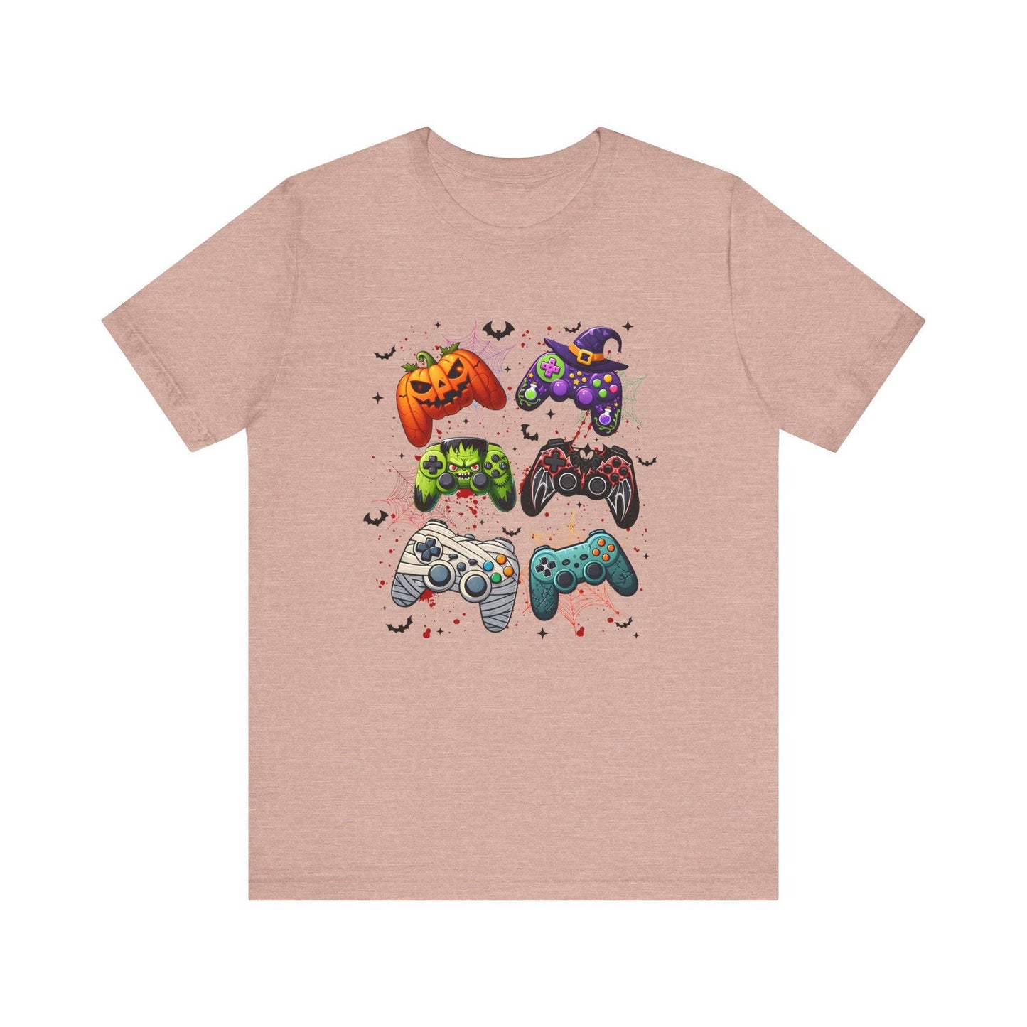 Halloween Gamer T-Shirt - Spooky Gaming Controller Design Tee - Goateez Style