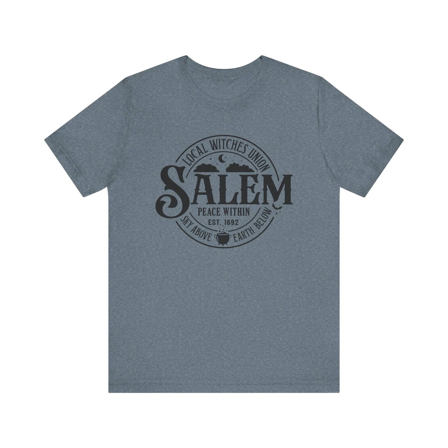 Salem Local Witches Union Humorous Halloween Graphic T-Shirt - Goateez Style