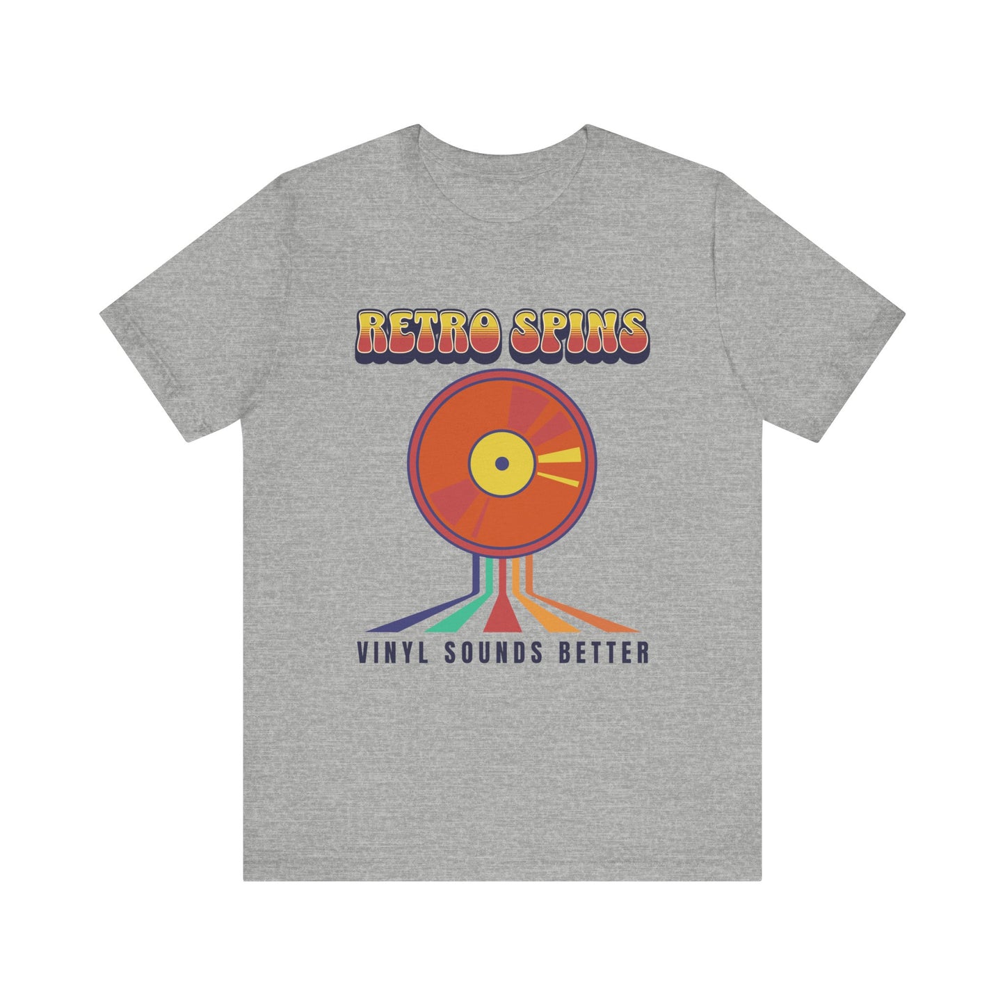 Retro Spins Vinyl T-Shirt - Vintage Music Lover Graphic Tee