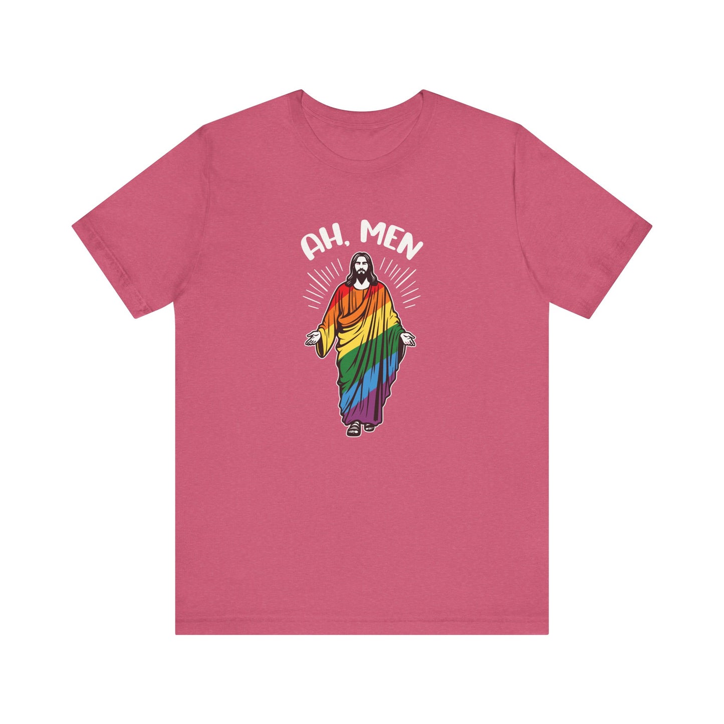 Ah Men Shirt - Funny LGBTQ Jesus Pride T-Shirt