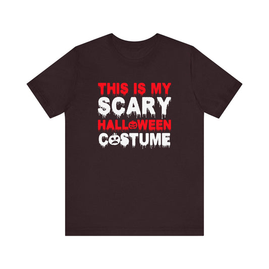 This Is My Scary Halloween Costume T-Shirt - Funny Last-Minute Costume Design - Goateez Style