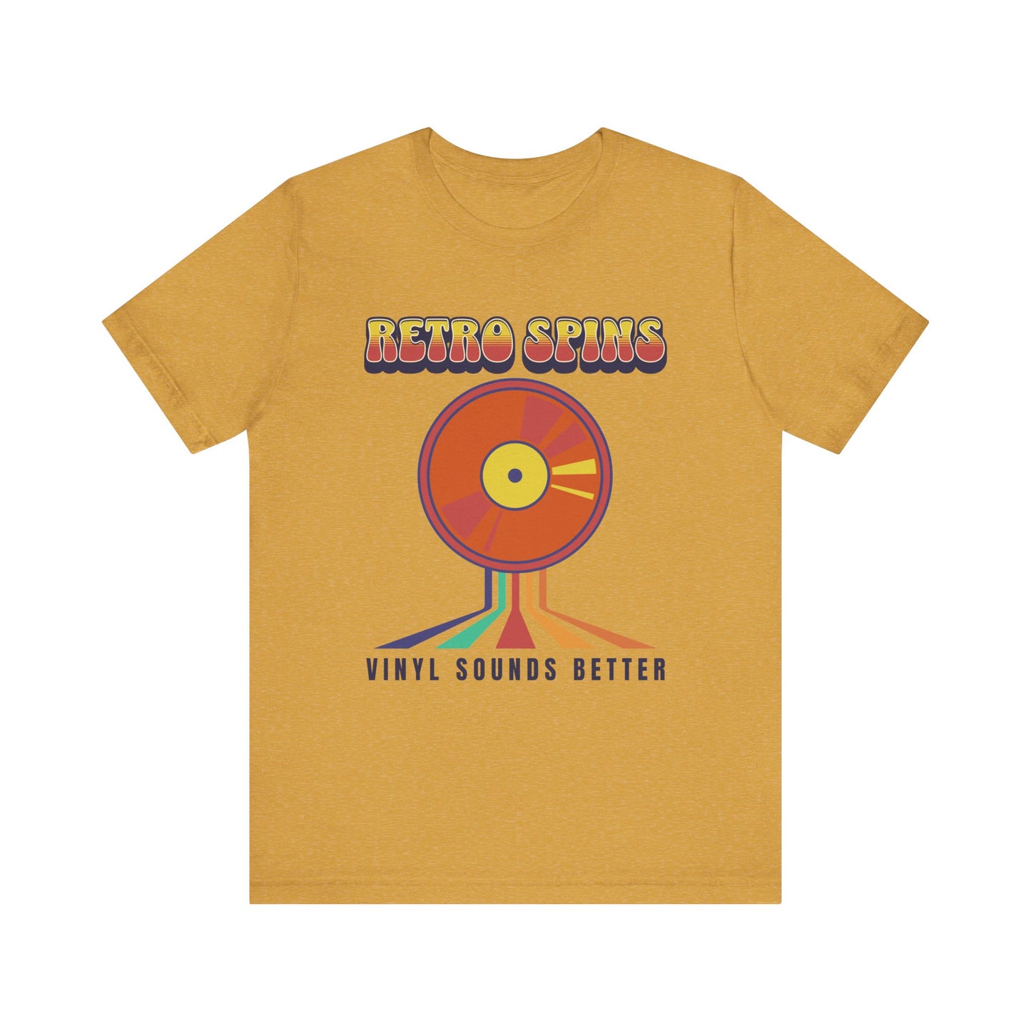 Retro Spins Vinyl T-Shirt - Vintage Music Lover Graphic Tee