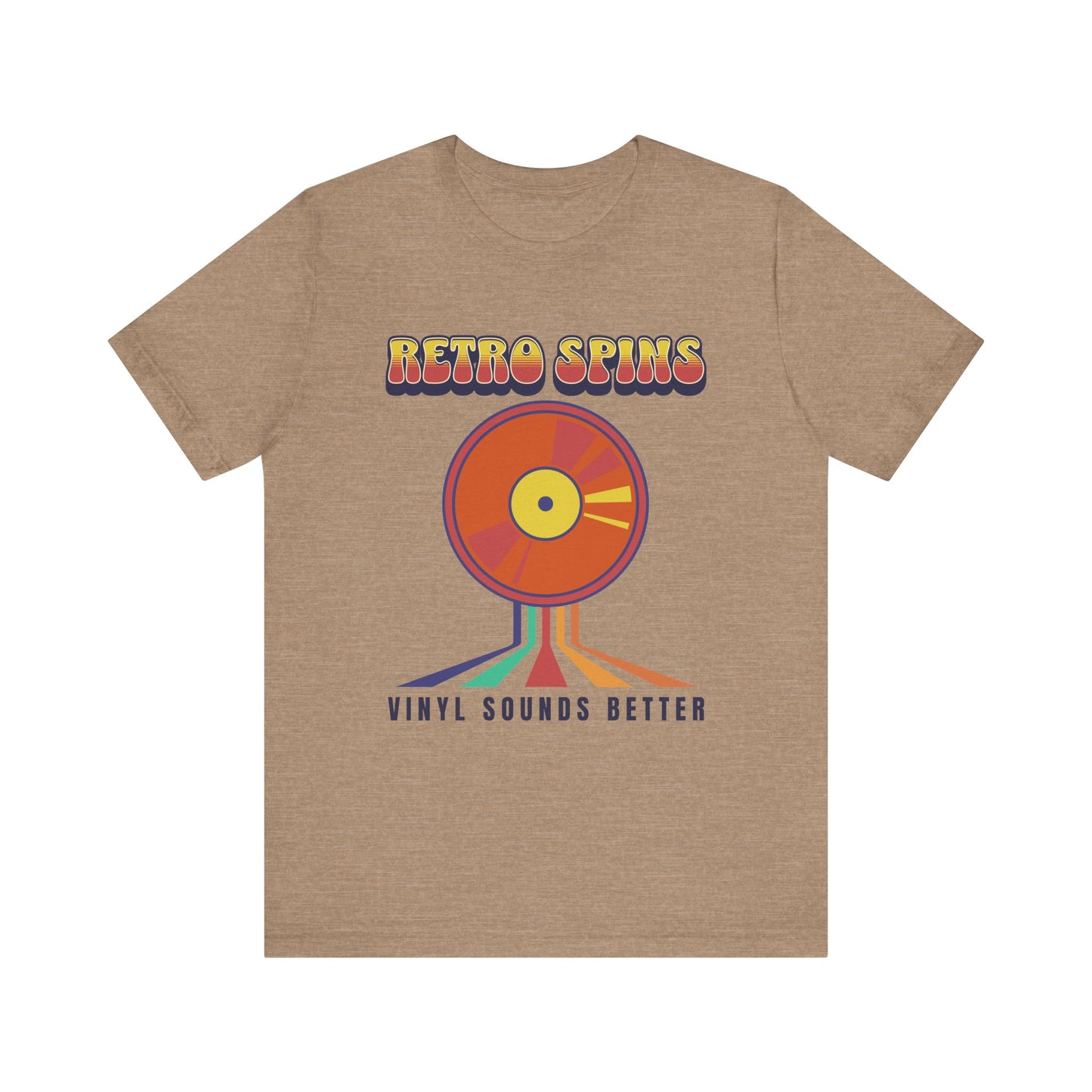 Retro Spins Vinyl T-Shirt - Vintage Music Lover Graphic Tee