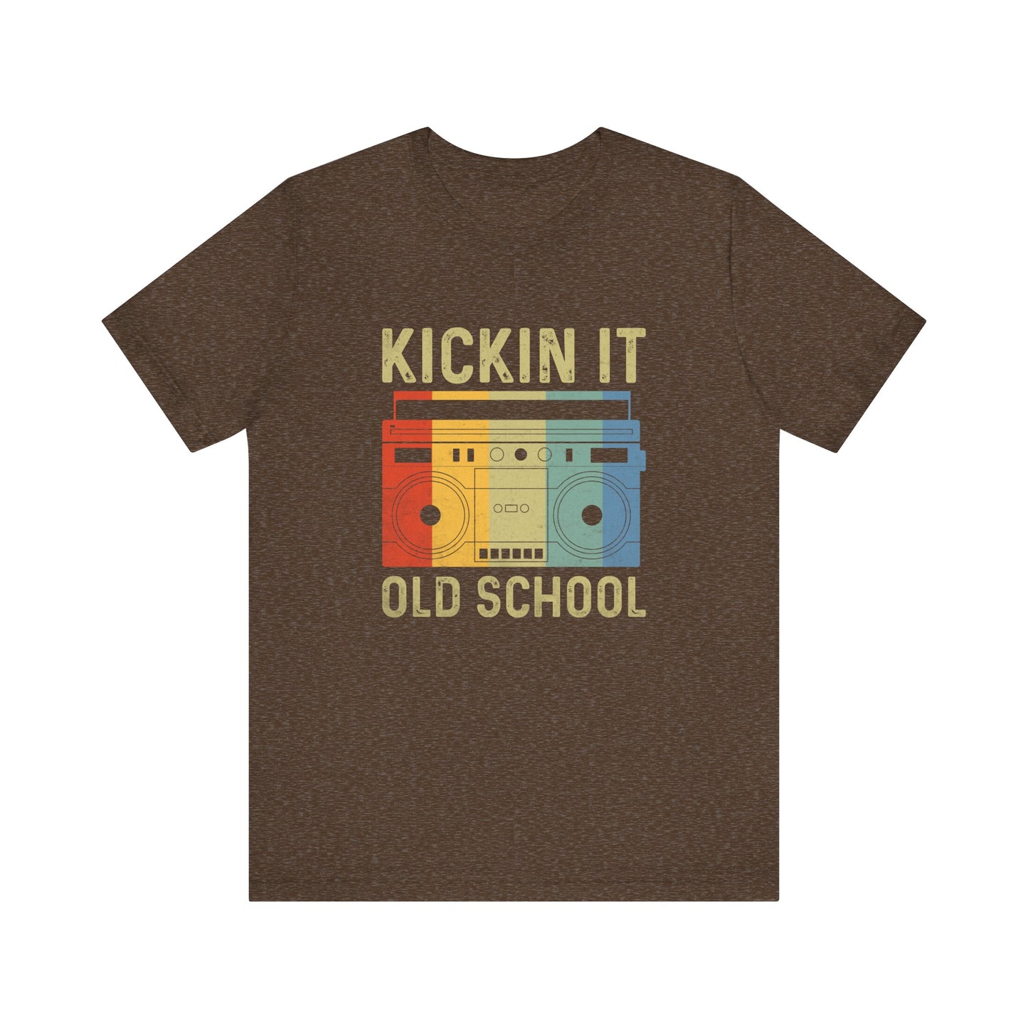 Kickin' It Old School T-Shirt - Retro Boombox Vintage Design