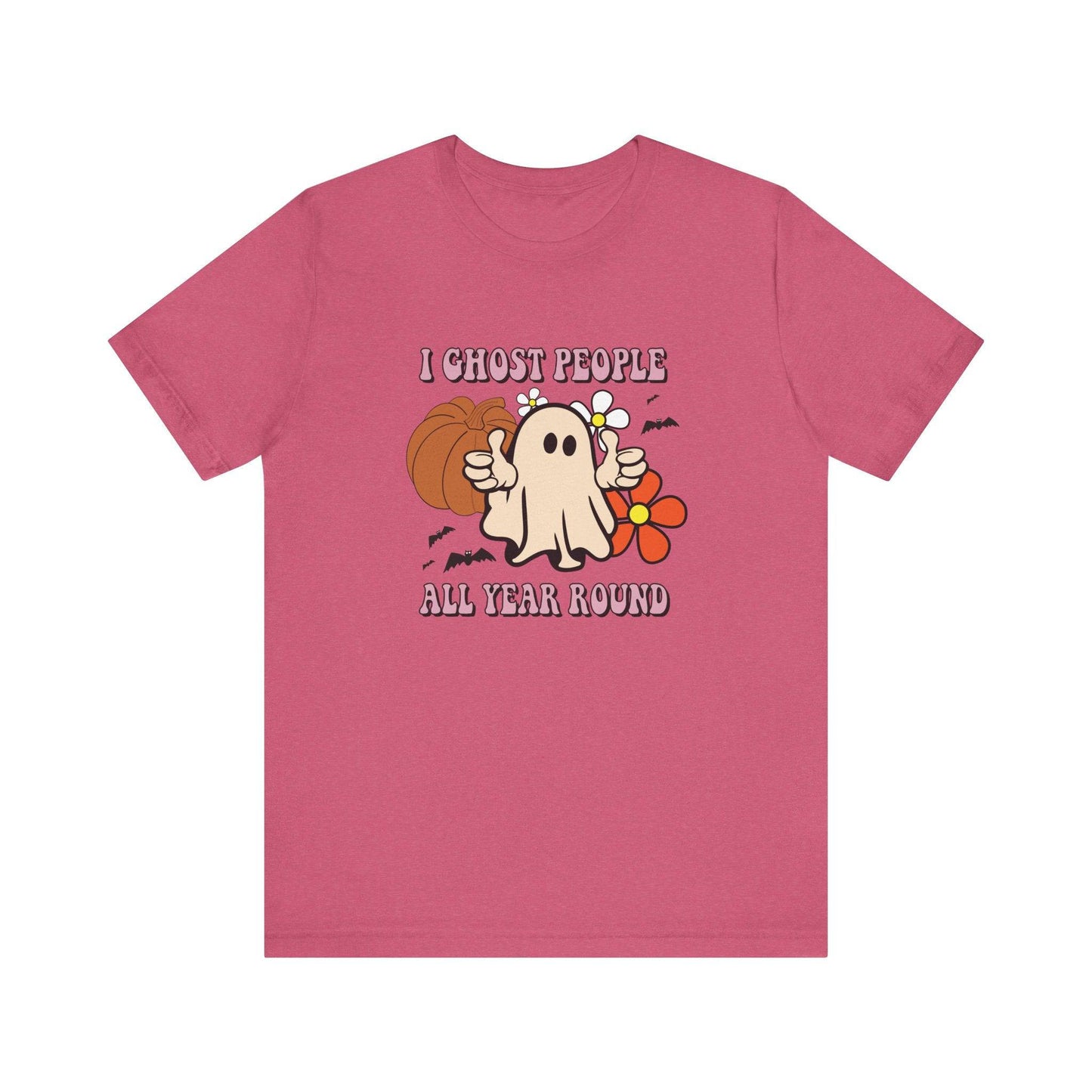 I Ghost People All Year Round T-Shirt - Spooky and Funny Design - Goateez Style