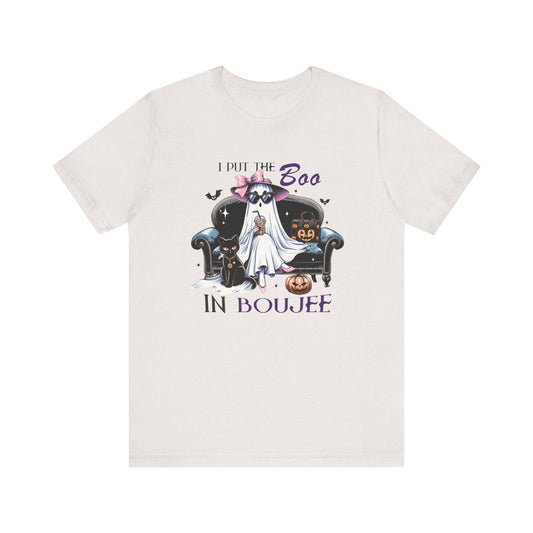 Boujee Ghost Halloween Shirt - I Put the Boo in Boujee Tee - Goateez Style