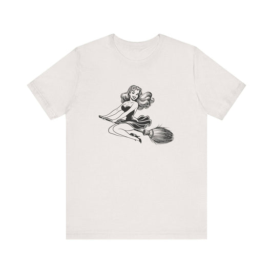 Witch Silhouette Halloween T-Shirt - Goateez Style