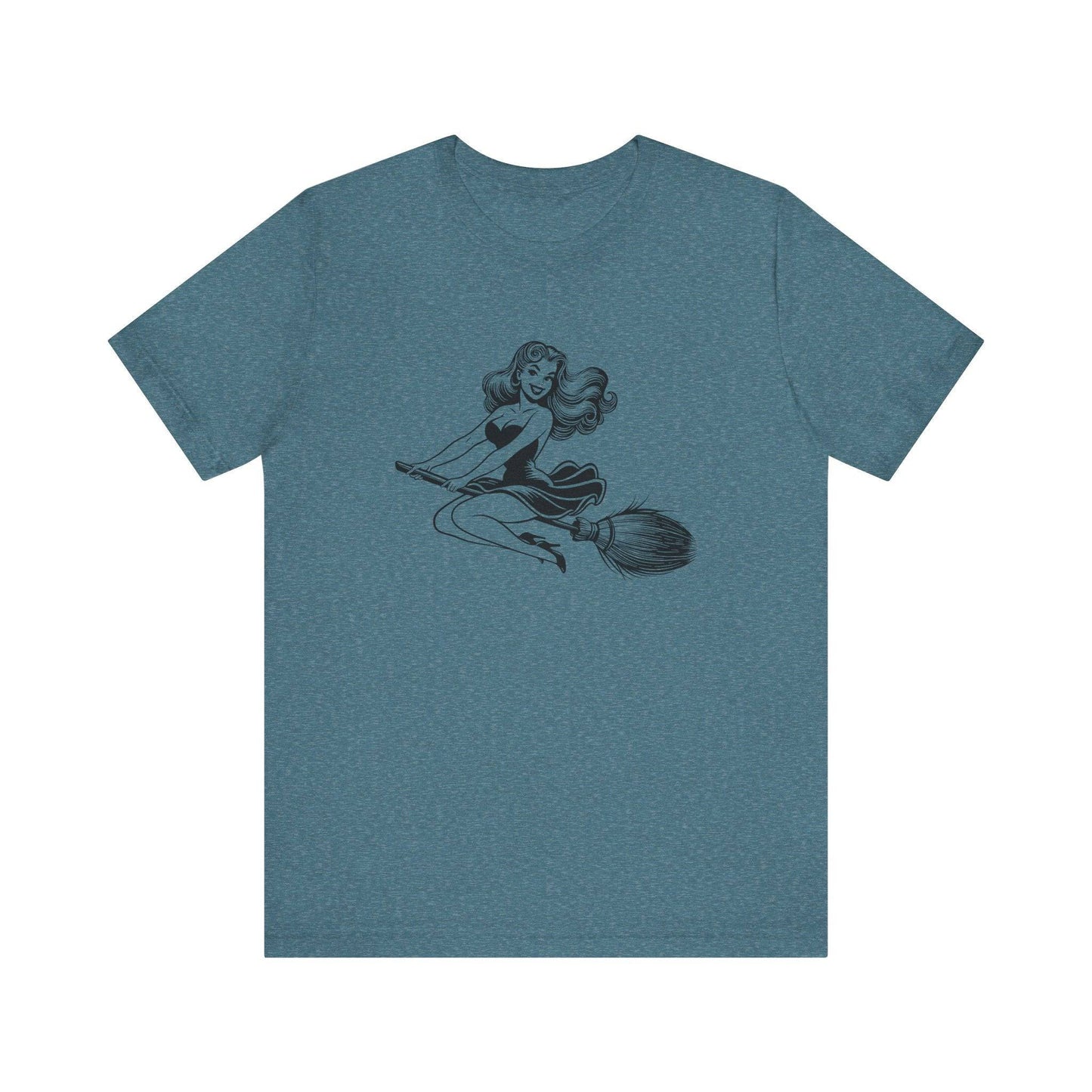 Witch Silhouette Halloween T-Shirt - Goateez Style