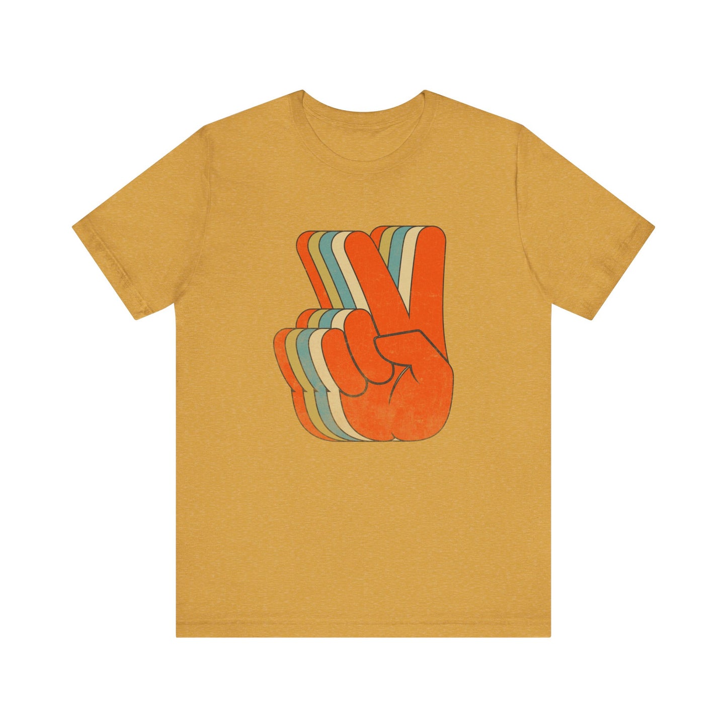 Retro Peace Sign T-Shirt - Vintage 60's & 70's Hippie Vibes