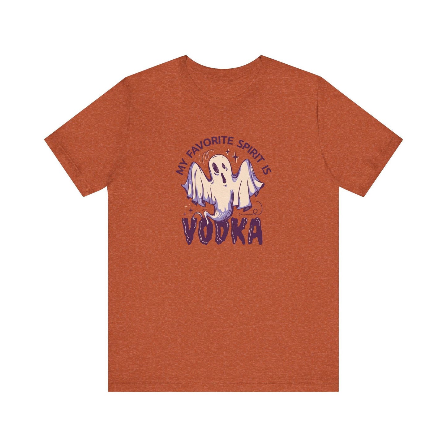 My Favorite Spirit is Vodka Ghost T-Shirt - Funny Halloween Party Tee - Goateez Style